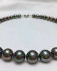 AAAA+ graded, Japanese PSL certified--LAGOON, Tahitian Peacock Pearls Necklace