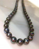 AAAA+ graded, Japanese PSL certified--LAGOON, Tahitian Peacock Pearls Necklace