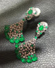 Emerald Diamond Sector  Earrings