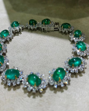 Emerald and Diamond Bracelet 