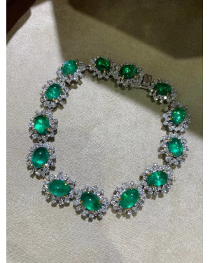 Emerald and Diamond Bracelet 