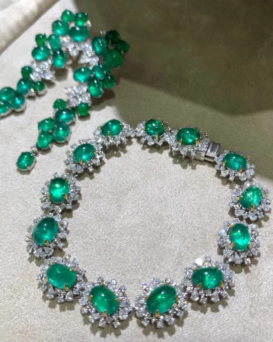 Emerald and Diamond Bracelet 