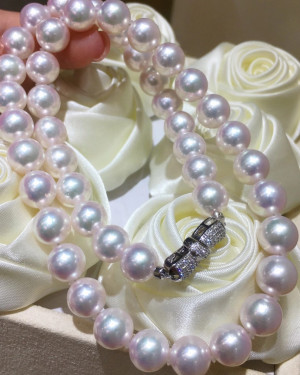 TEN-NYO|9-9.5mm Japanese Akoya Pearls Necklace 