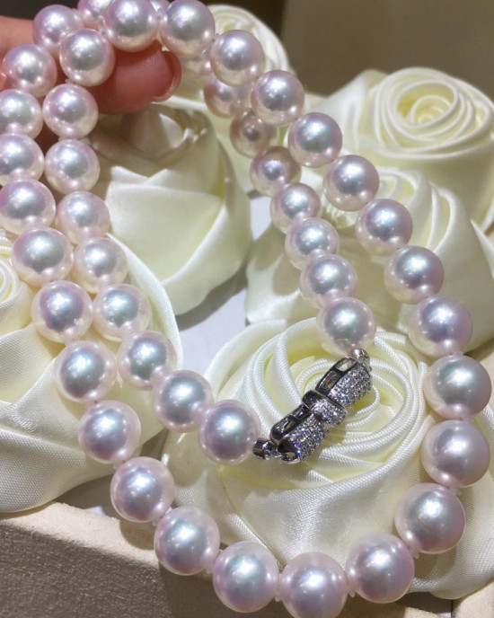 TEN-NYO|9-9.5mm Japanese Akoya Pearls Necklace 