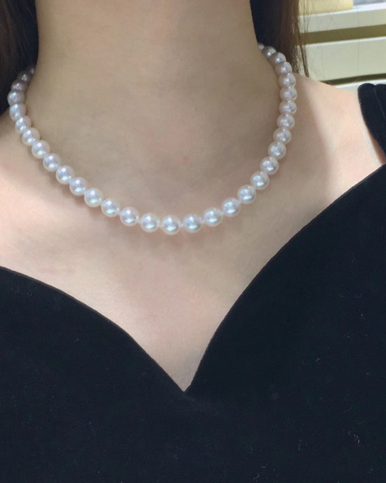 TEN-NYO|9-9.5mm Japanese Akoya Pearls Necklace 