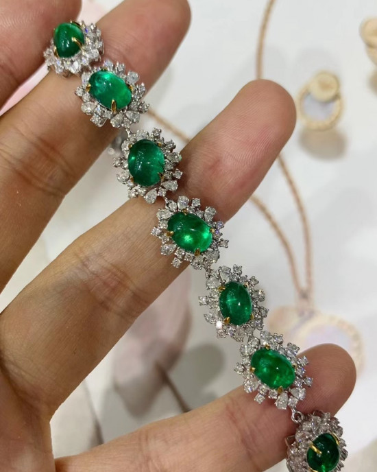 Emerald and Diamond Bracelet 