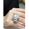 Floral White South Sea Pearl and Dazzling Diamond  Ring & Pendant