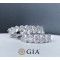 2.1 Carat Oval Diamond Eternity Ring GIA Certified 