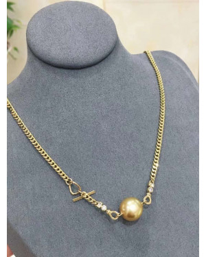 Incredible Combo---South Sea Golden Pearl +18K gold chain 