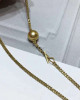 Incredible Combo---South Sea Golden Pearl +18K gold chain 